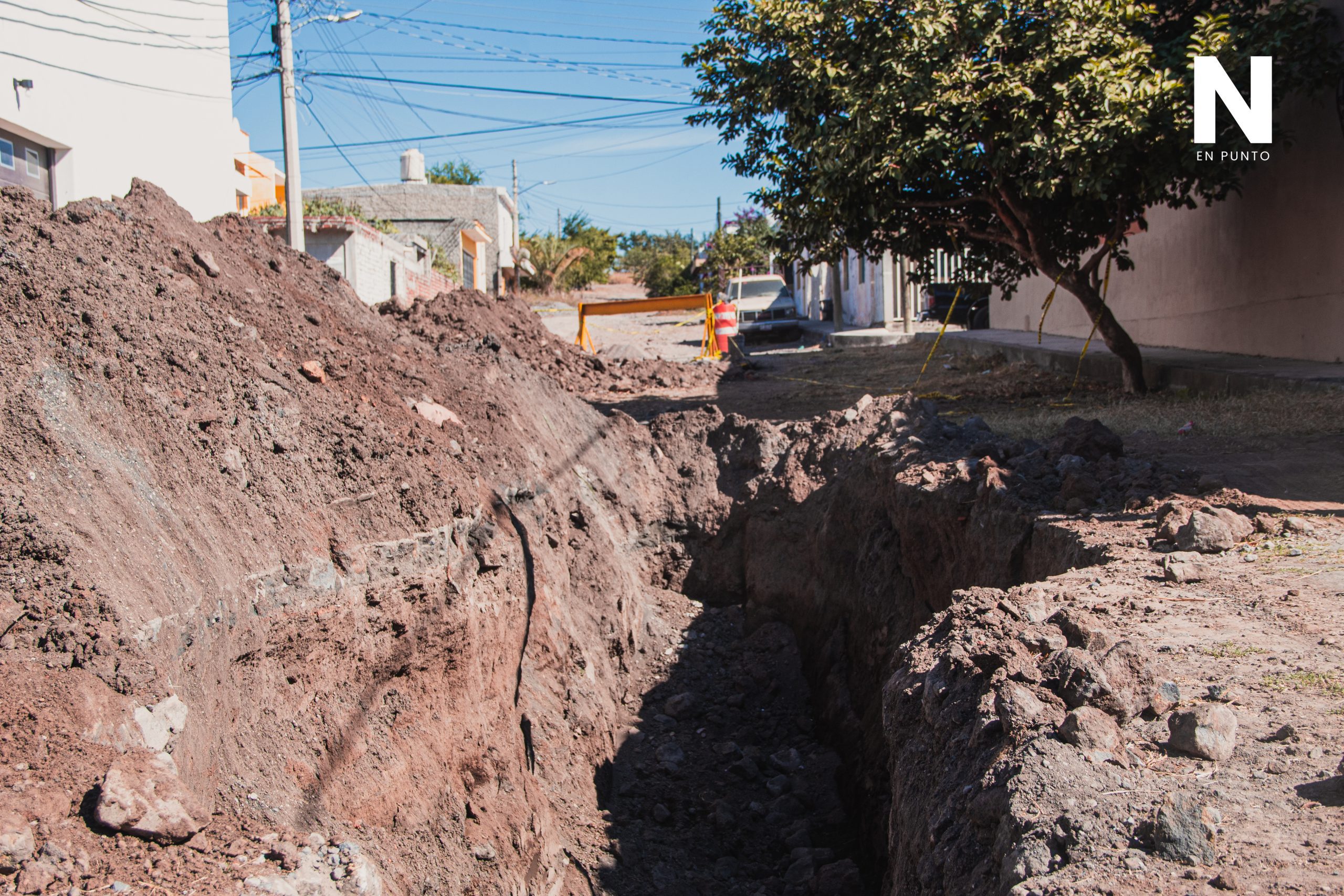Pozo por la calle revolución en sentido al norte