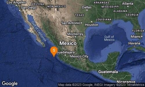 Imagen ilustrativa del lugar donde se genero el temblor