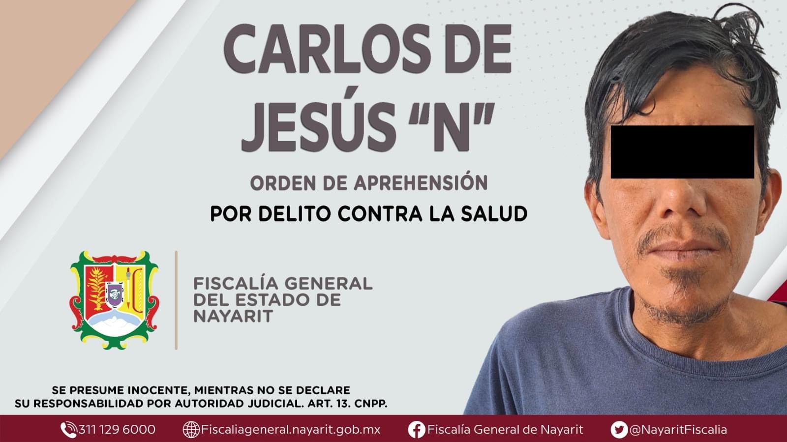 Orden de aprehensión de Carlos de Jesús "N"