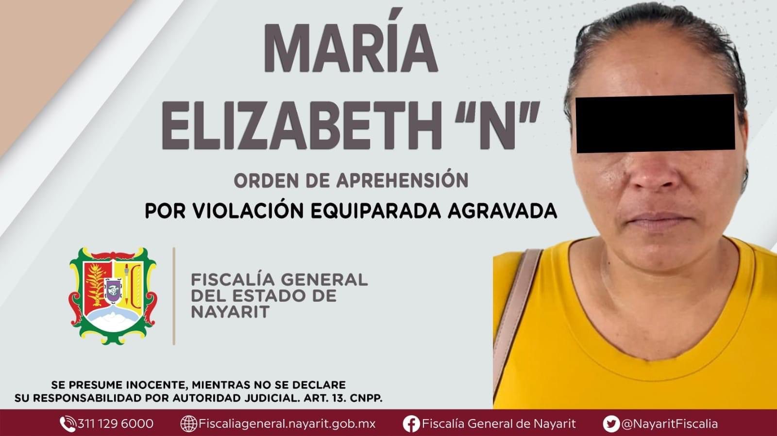 Orden de aprehensión a María Elizabeth "N"