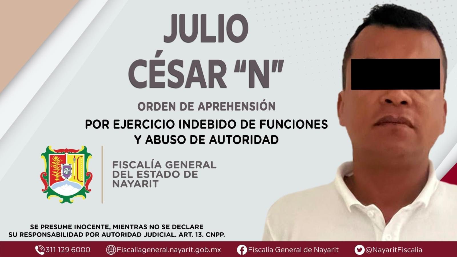 Orden de aprehensión a Julio César "N"
