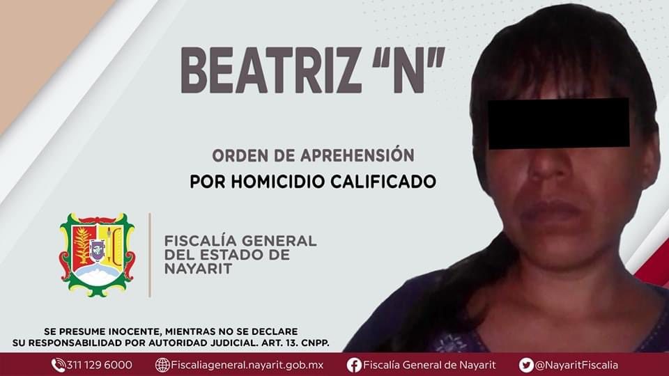 Orden de aprehensión a Beatriz "N"
