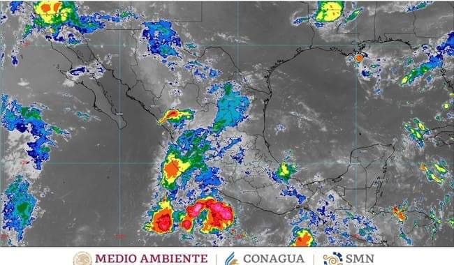 Mapa meteorologico de Mexico