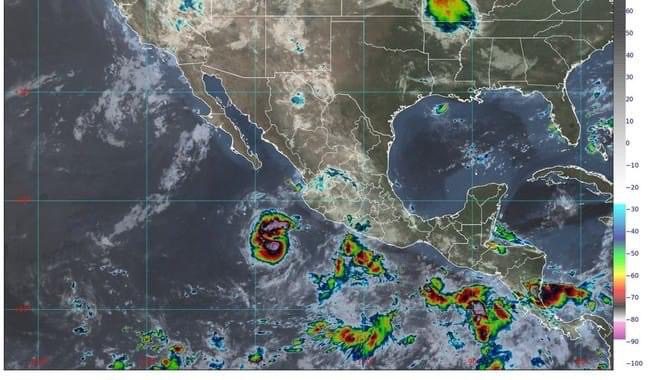 Mapa meteorologico de Mexico