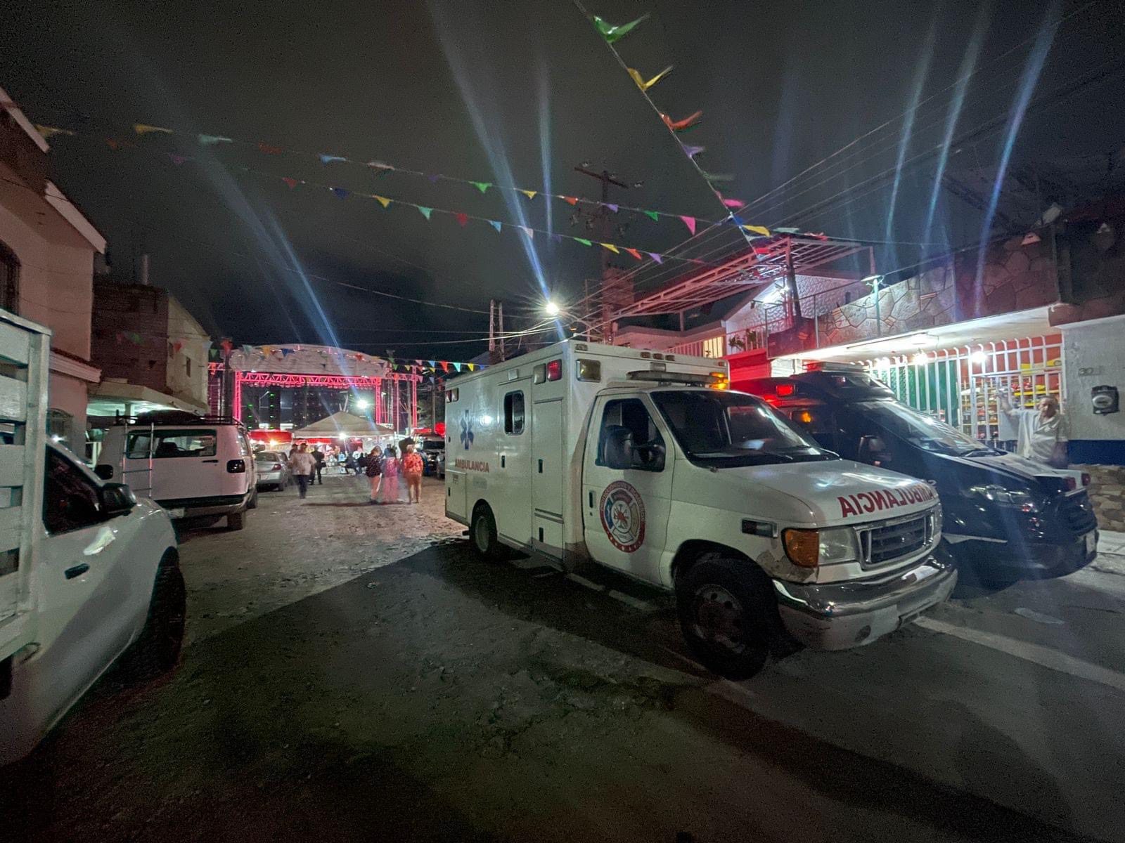 Ambulancia en las fiestas de la Dos de Agosto