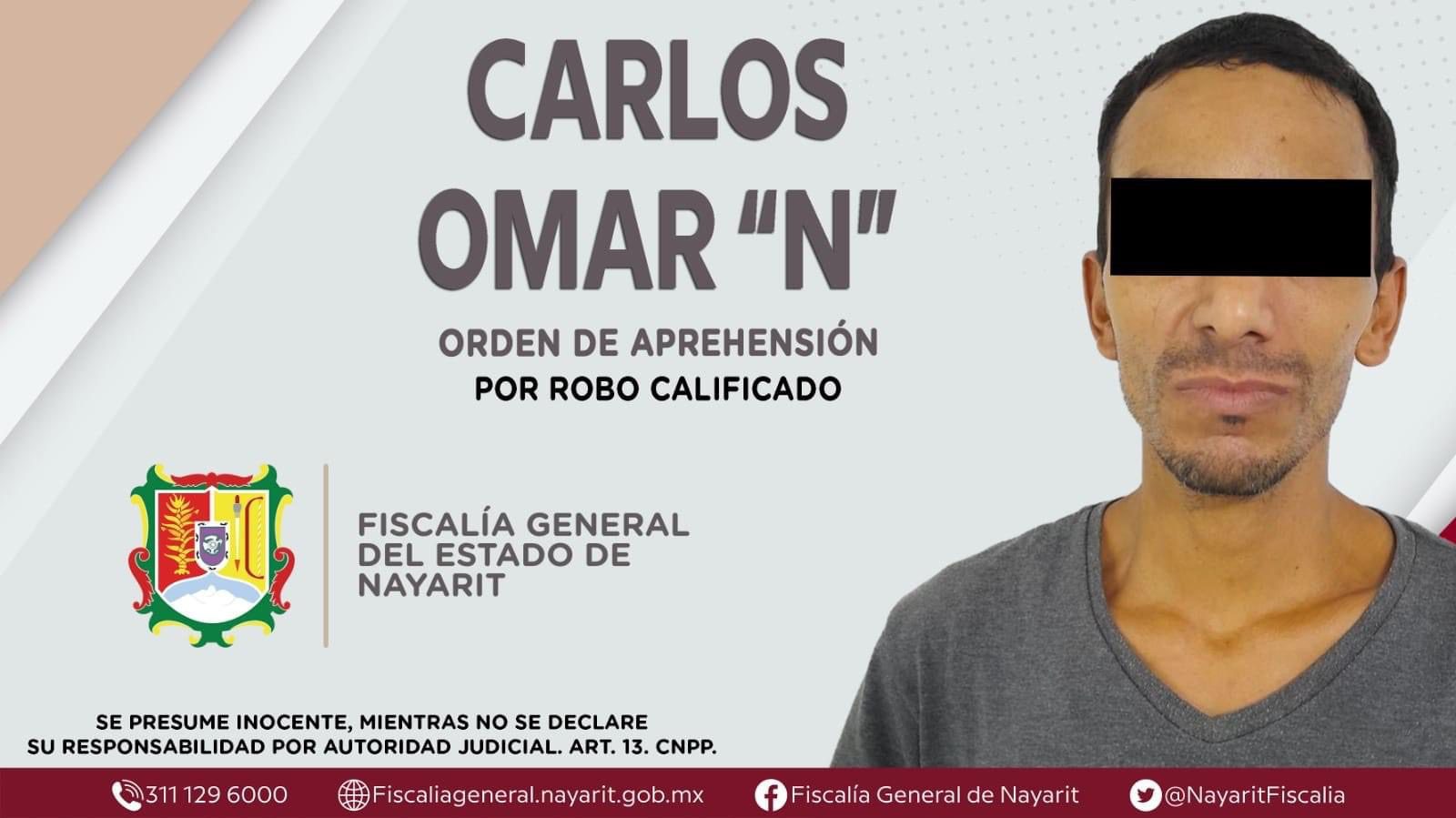 Orden de aprehensión de Carlos Omar "N"