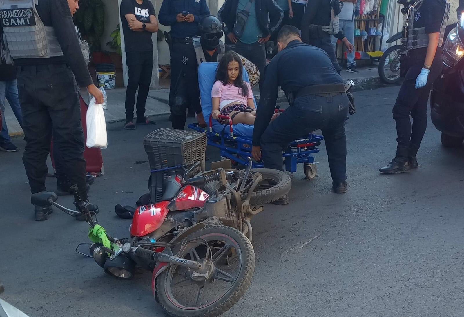 Accidente en Tepic: Motociclista arrolla a menor de 10 años