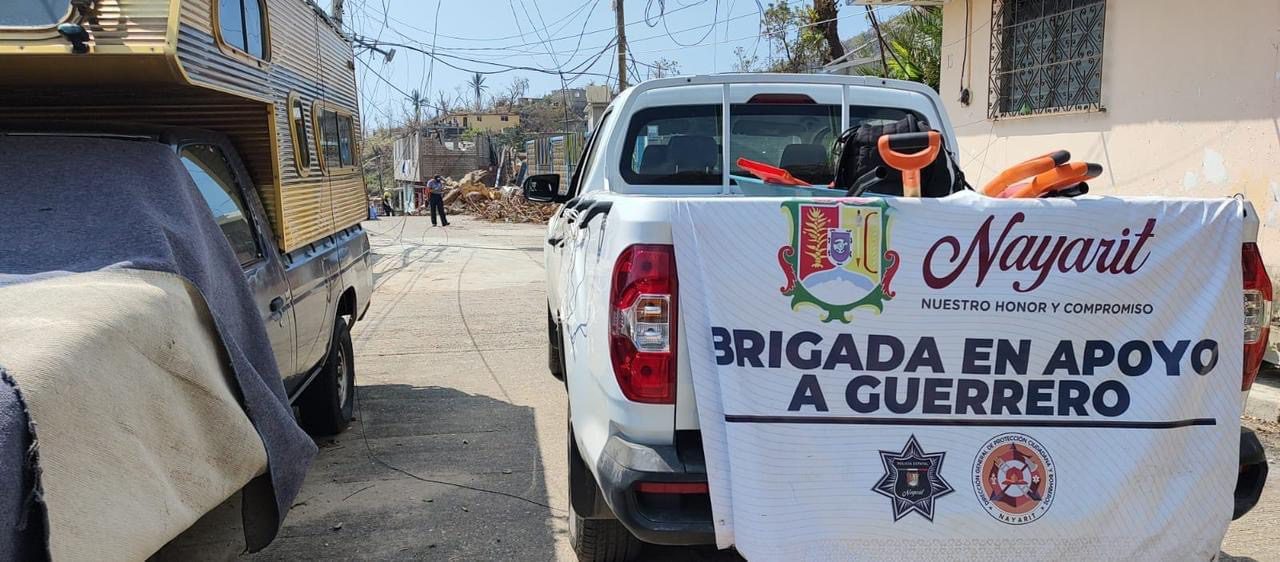 Brigada de Nayarit: Apoyo continuo en Acapulco tras Huracán Otis