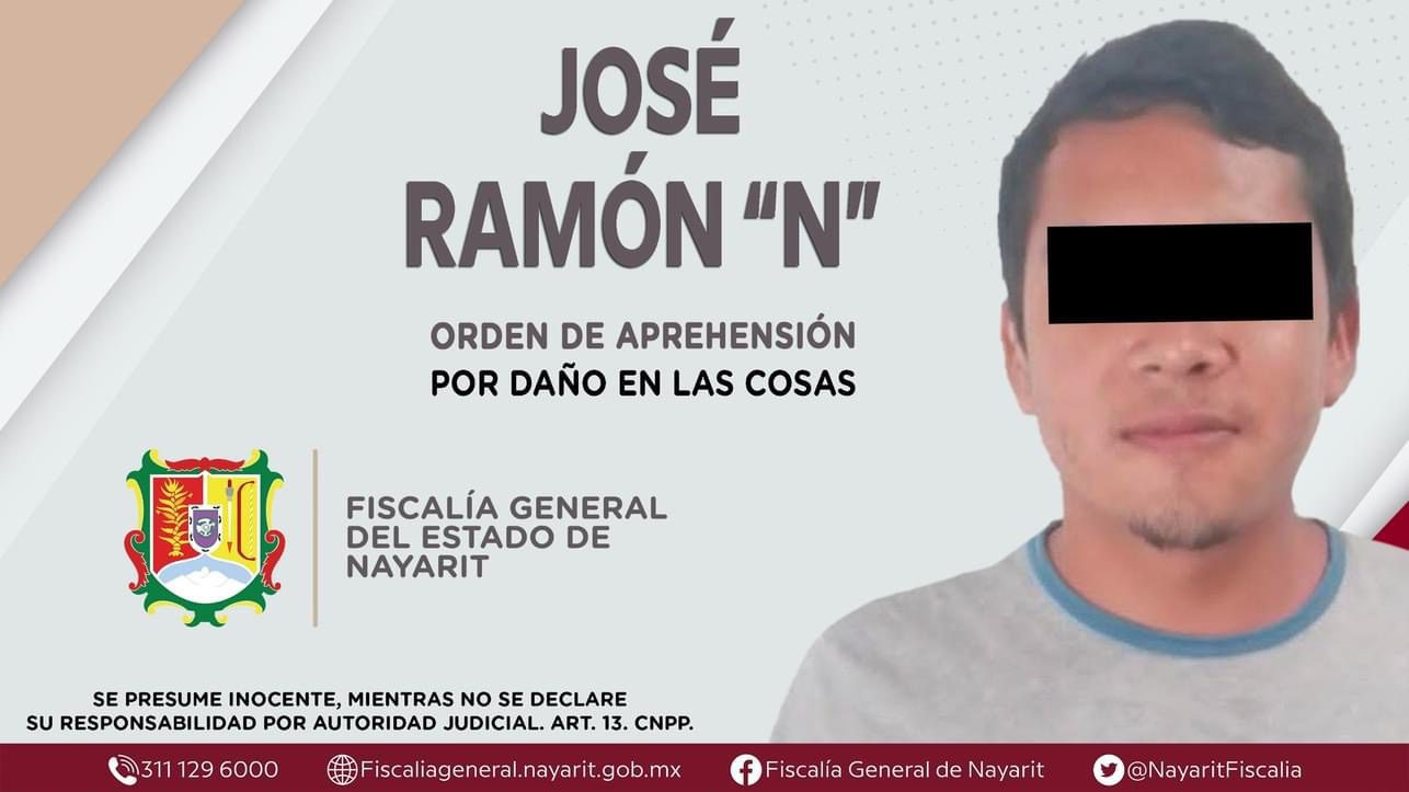 José Ramón “N” enfrenta cargos por daño en las cosas