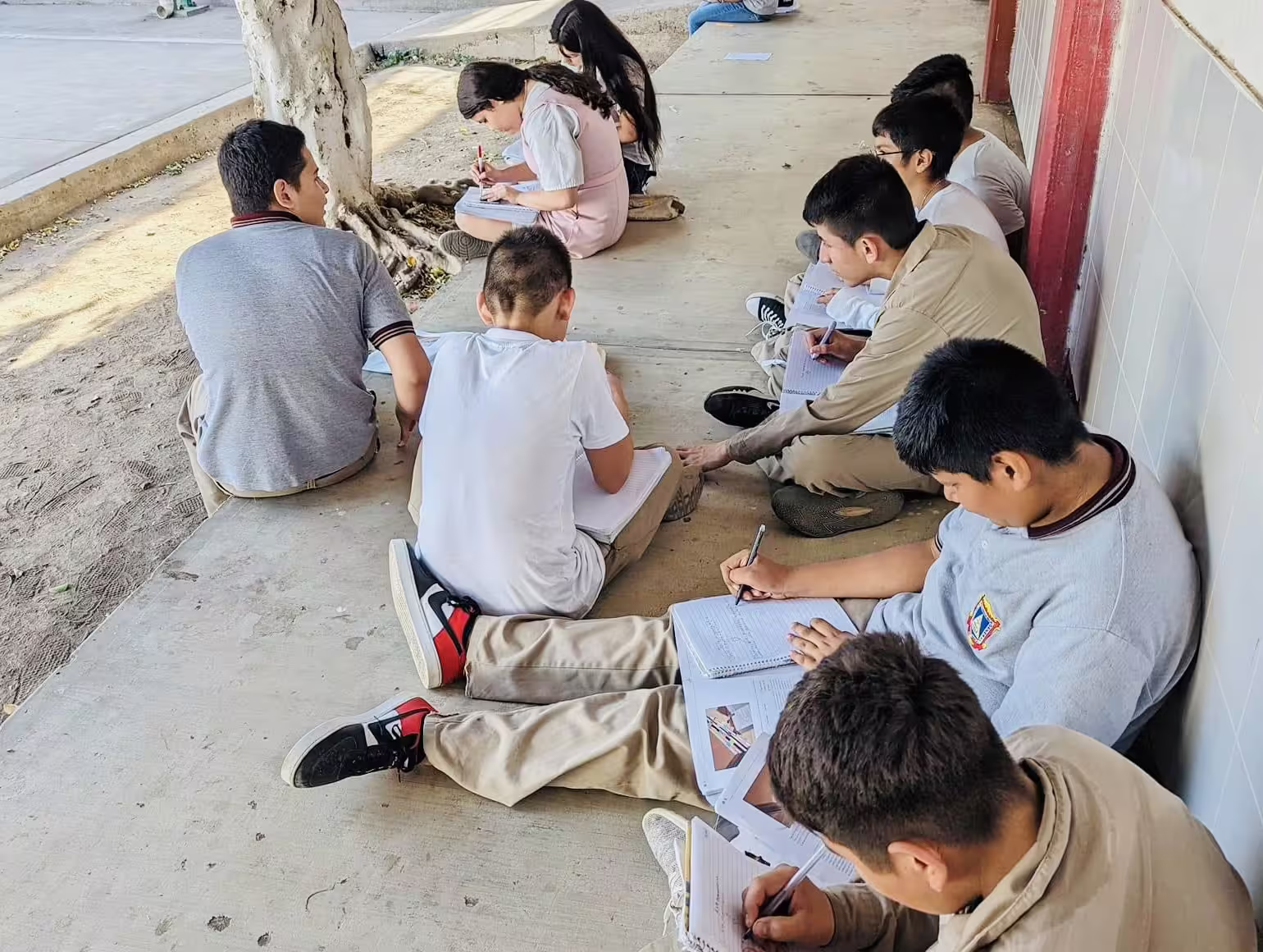 Niños con calor en Ixtlán