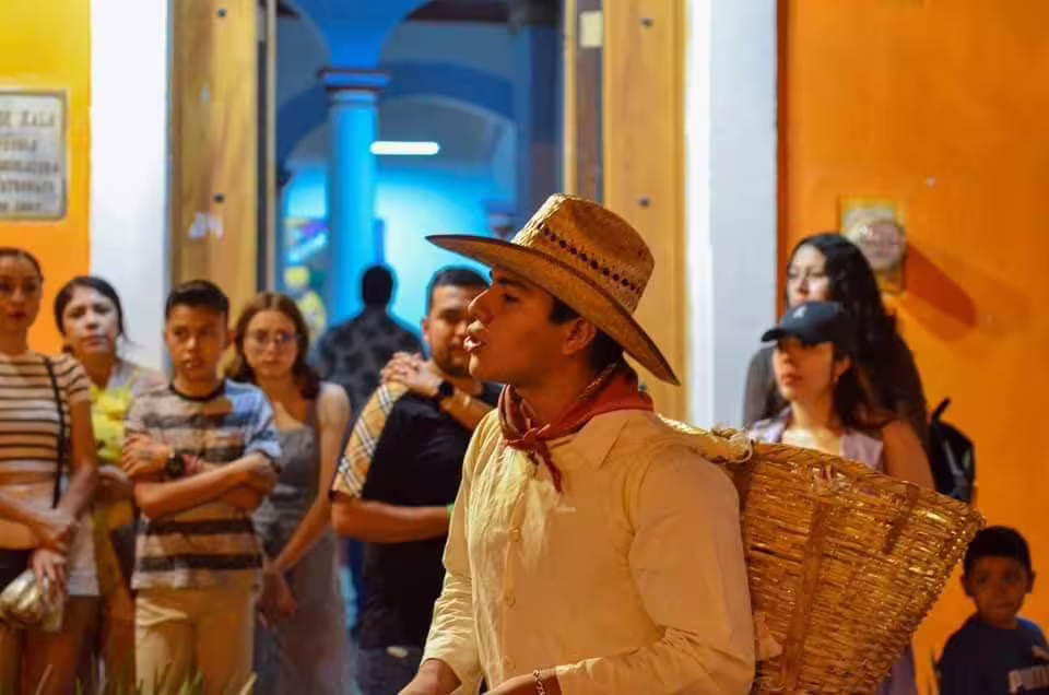 Gus Caballero en callejoneada de Jala
