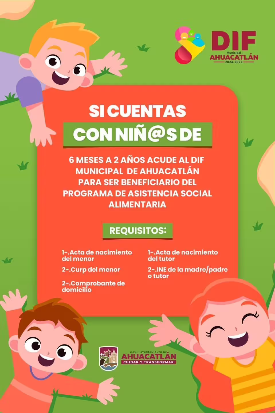 Publicidad del DIF Ahuacatlán