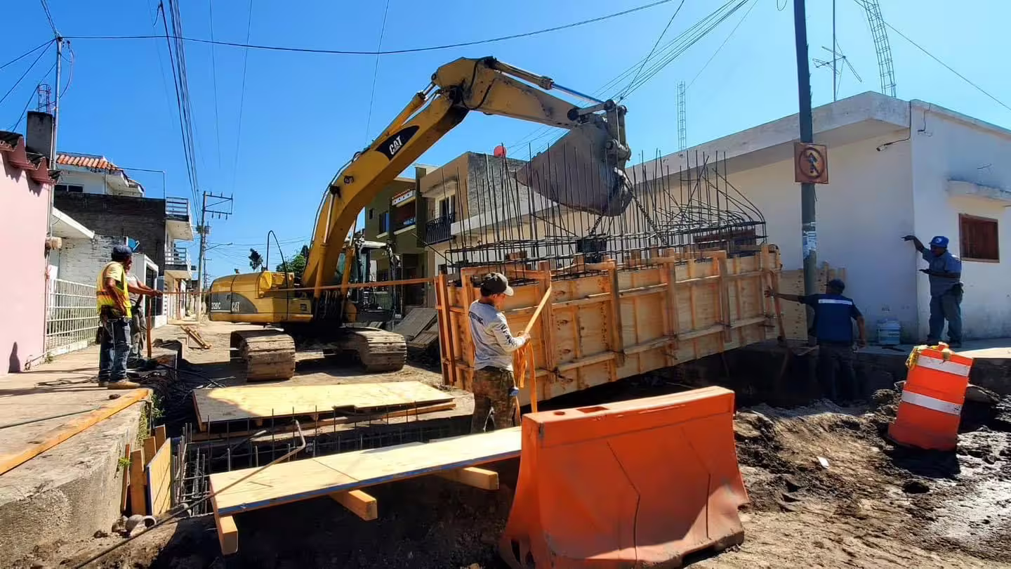Máquina en obra pública