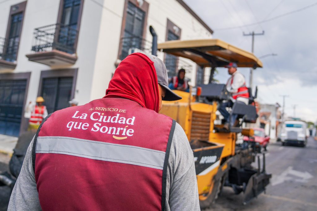 mantenimiento en la calle Bravo