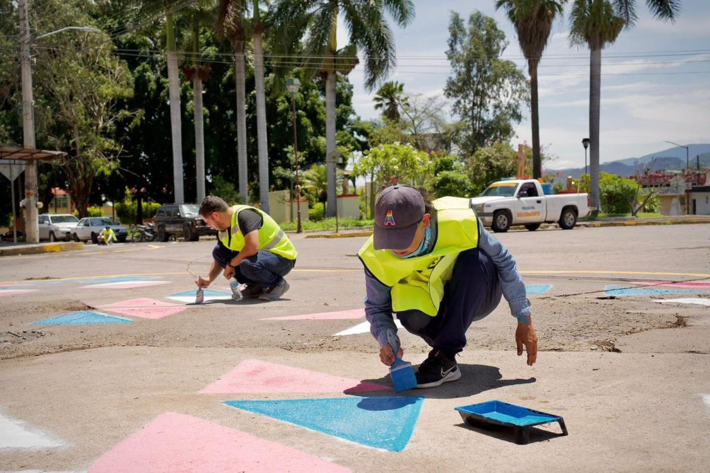 Urbanismo táctico Tepic: transforman la Glorieta de la Hermana Agua para una movilidad más segura