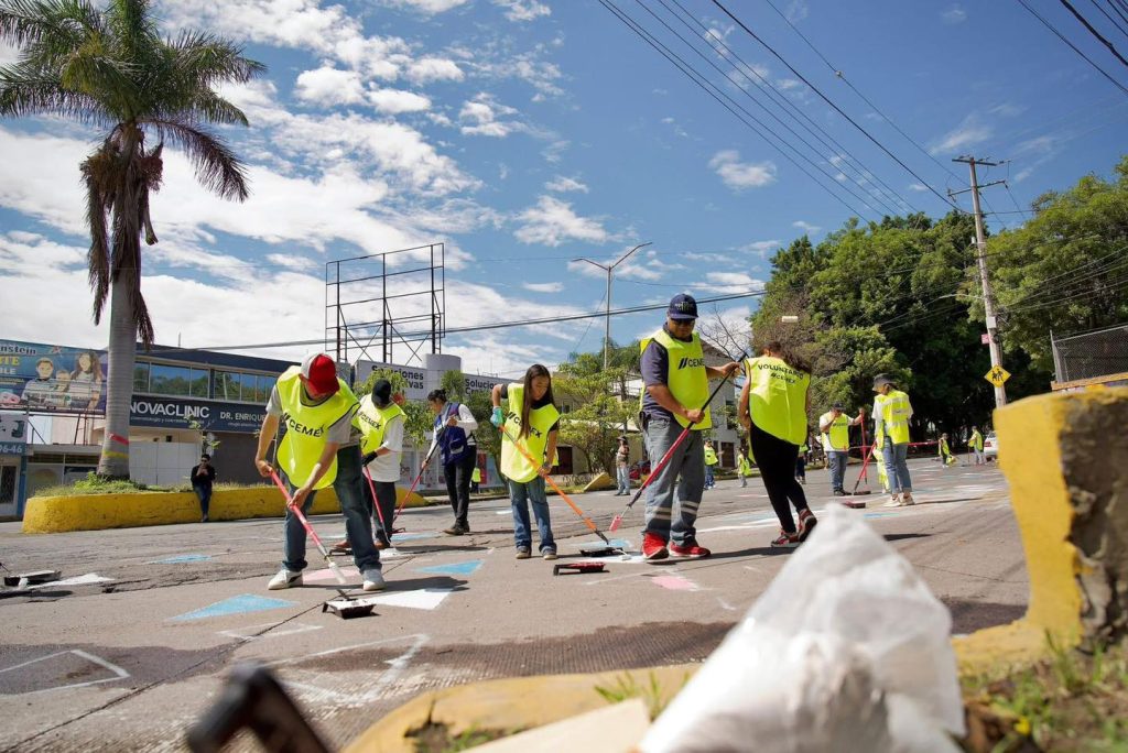 Urbanismo táctico Tepic: transforman la Glorieta de la Hermana Agua para una movilidad más segura