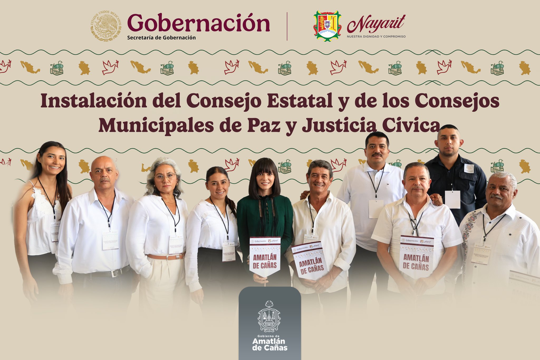 Amatlán de Cañas se suma al Consejo Estatal y Municipal de Paz y Justicia Cívica