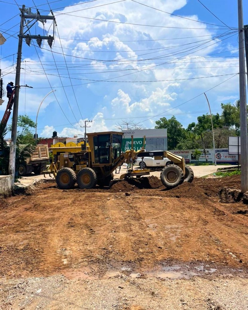 Mejora infraestructura vial Compostela calle Zacatecas Las Varas impulsa obra estratégica