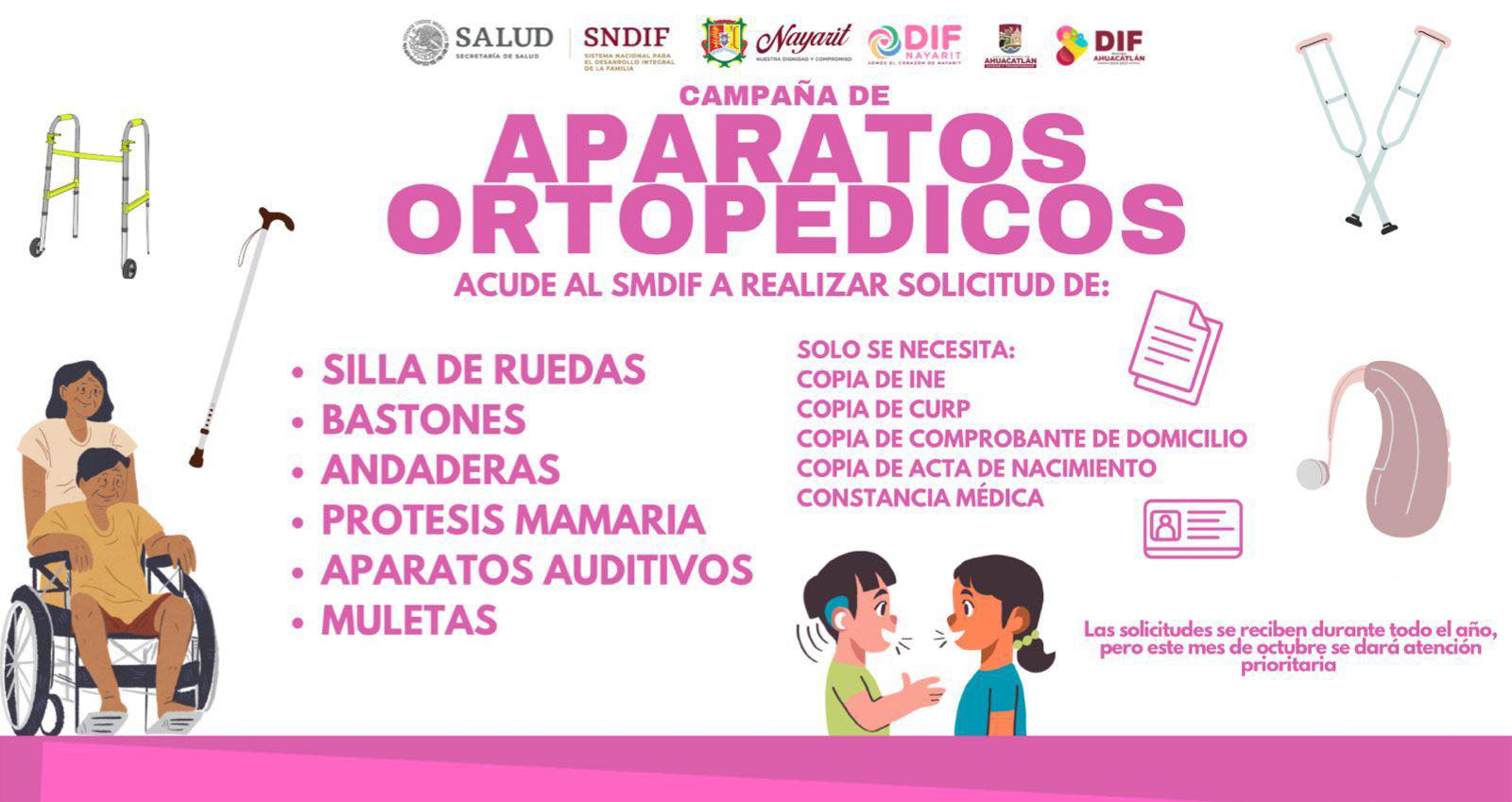 DIF Municipal abre registro para entrega de aparatos ortopédicos en Ahuacatlán