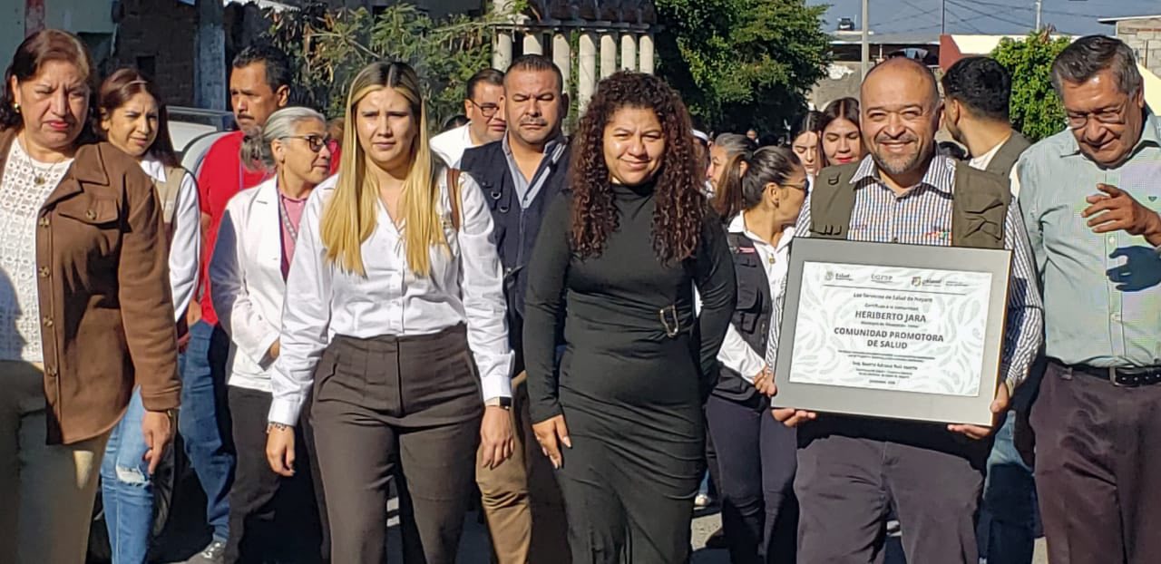 Heriberto Jara obtiene certificación como Comunidad Saludable en Ahuacatlán