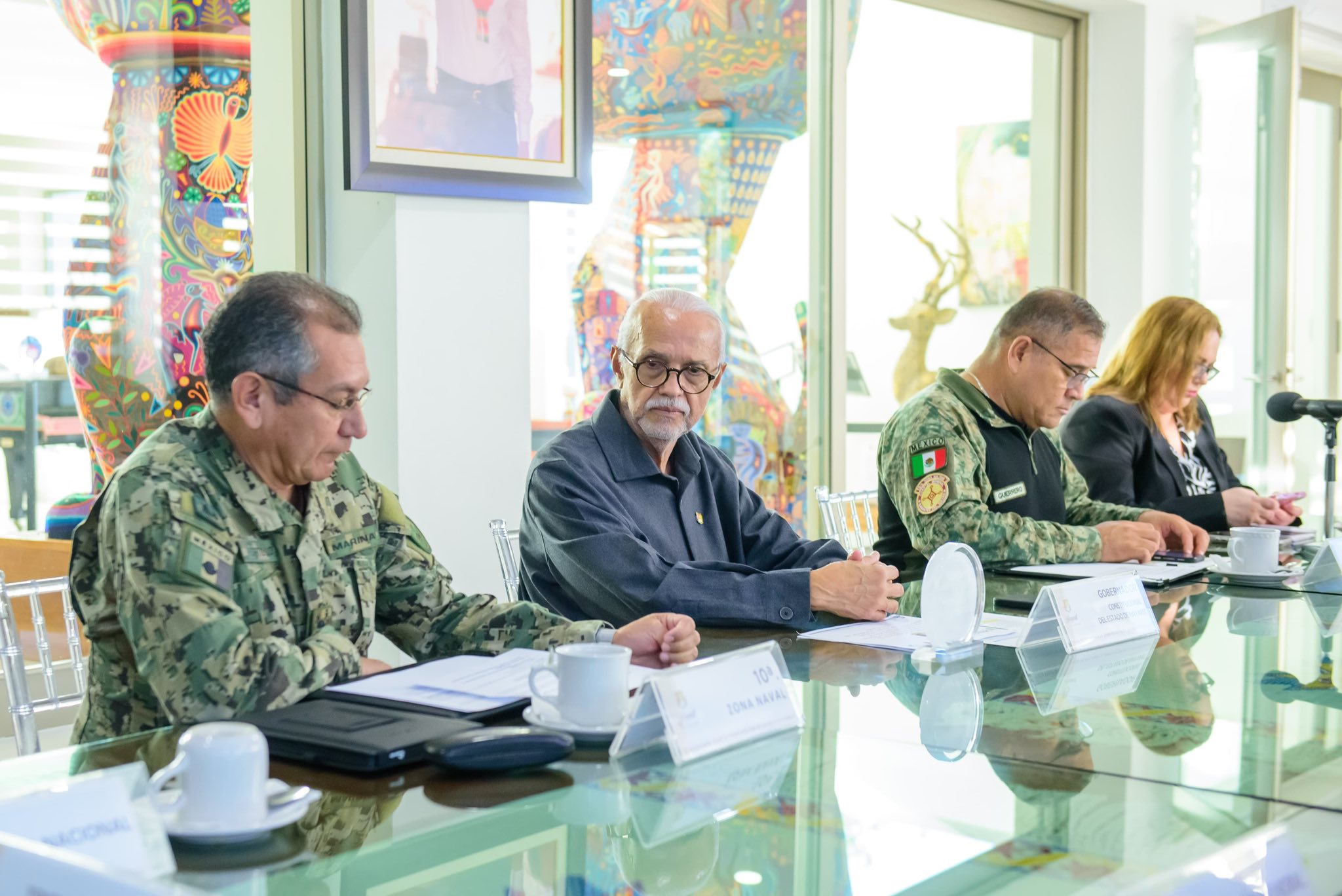 Gobernador revisa avances de seguridad en Nayarit durante Mesa Estatal de Construcción de Paz