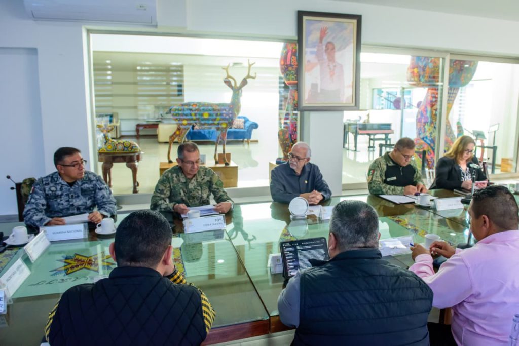 Gobernador revisa avances de seguridad en Nayarit durante Mesa Estatal de Construcción de Paz