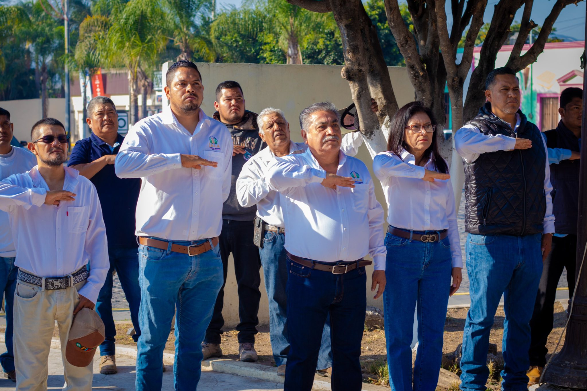 Jala conmemora el Día de la Bandera con acto cívico en la cabecera municipal