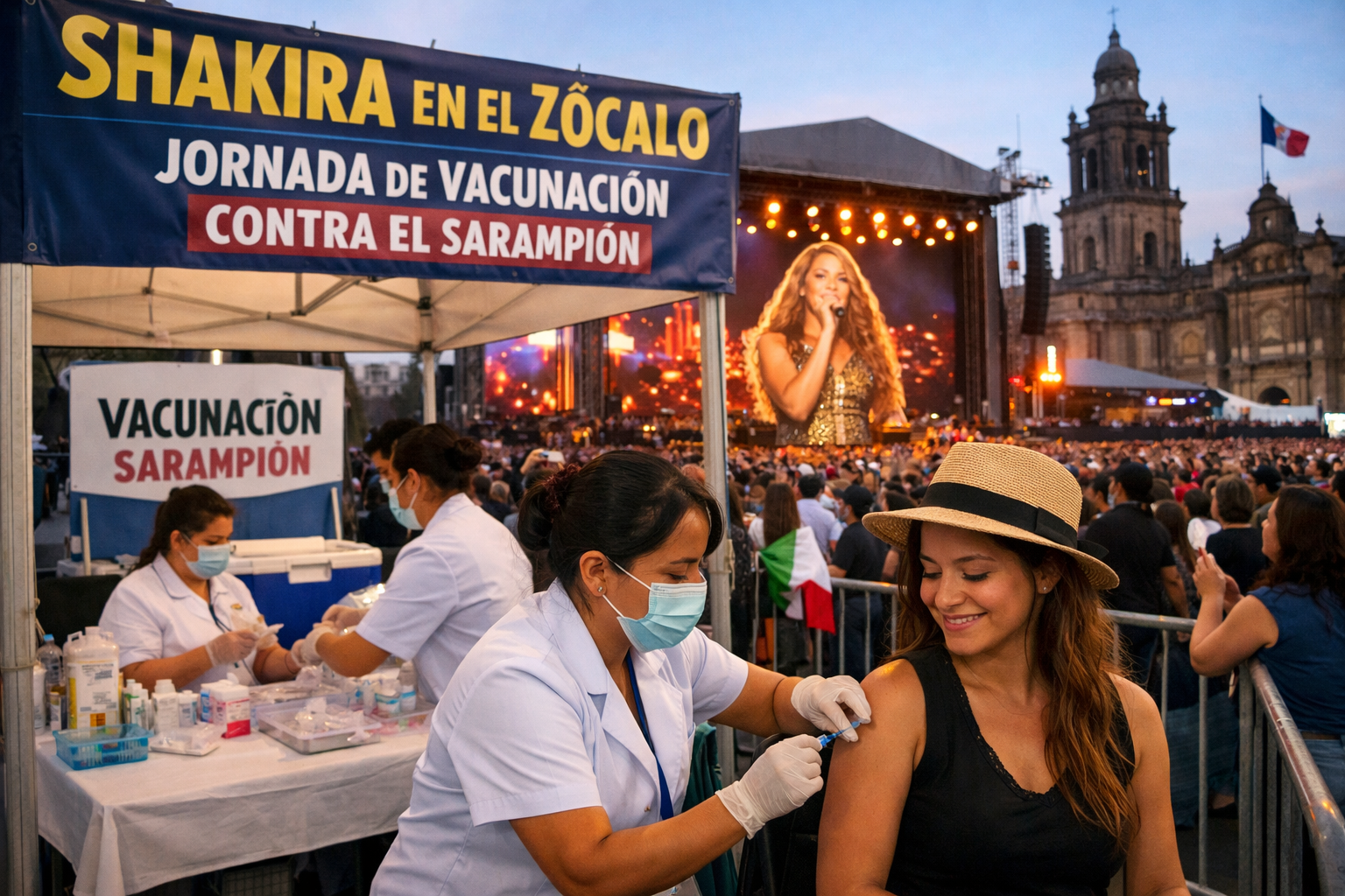 Shakira en el Zócalo: aplicarán vacuna contra el sarampión durante el concierto