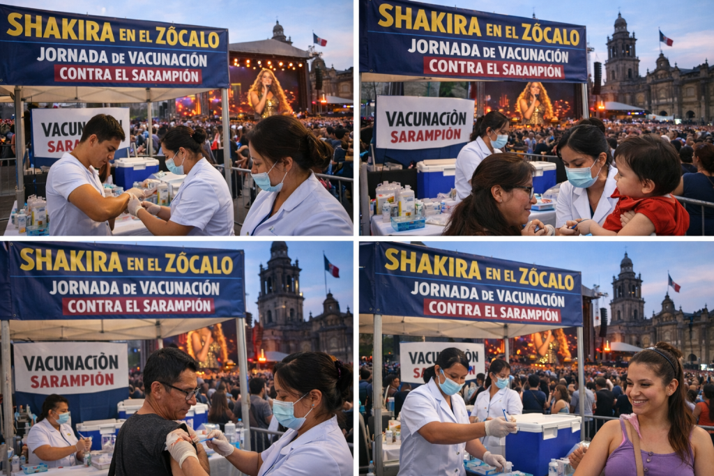 Shakira en el Zócalo: aplicarán vacuna contra el sarampión durante el concierto
