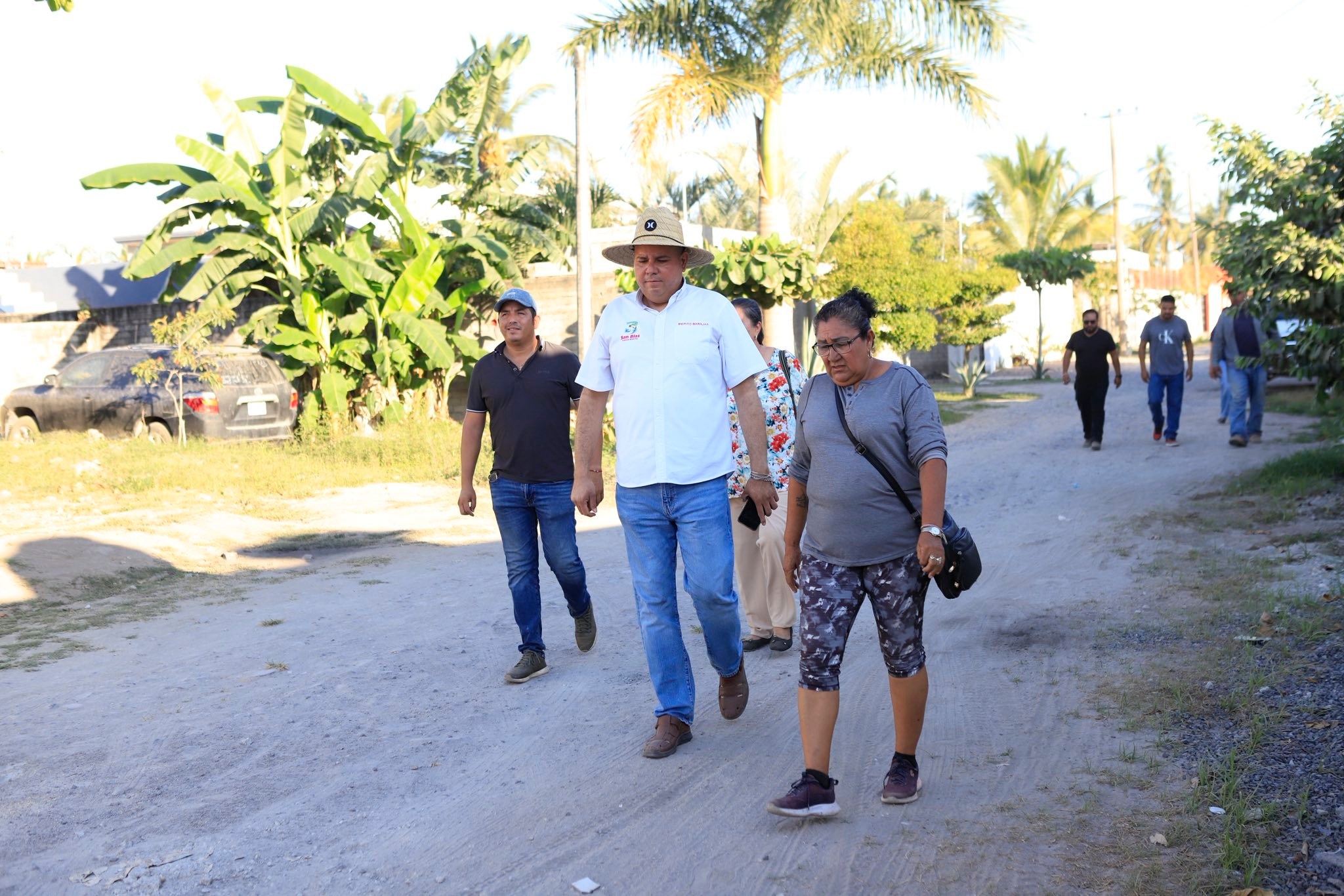 Palmar de los Cocos avanza con obras de infraestructura para mejorar servicios básicos en San Blas