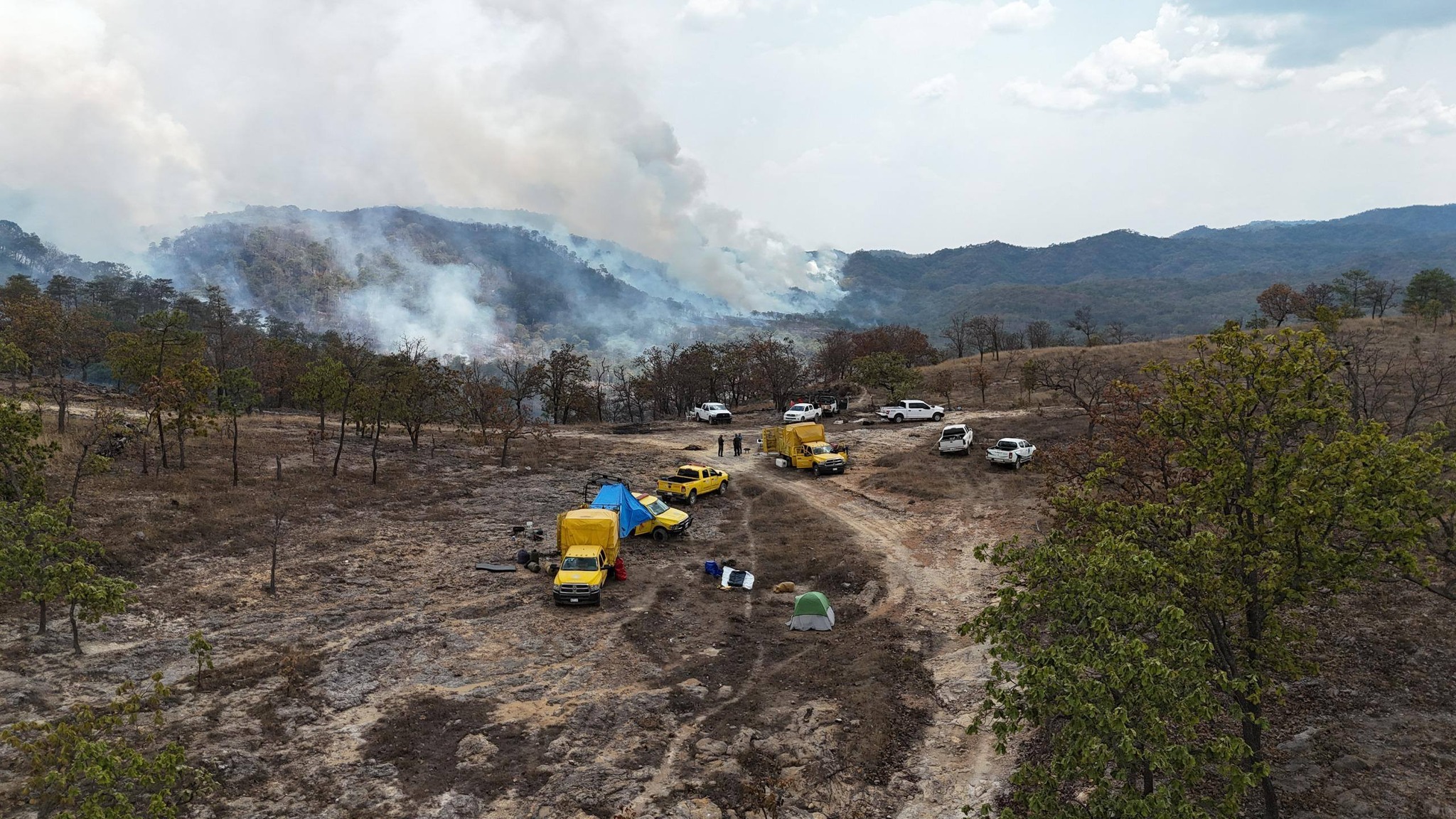 Controlan incendio forestal en Ixtlán del Río tras tres días de labores interestatales