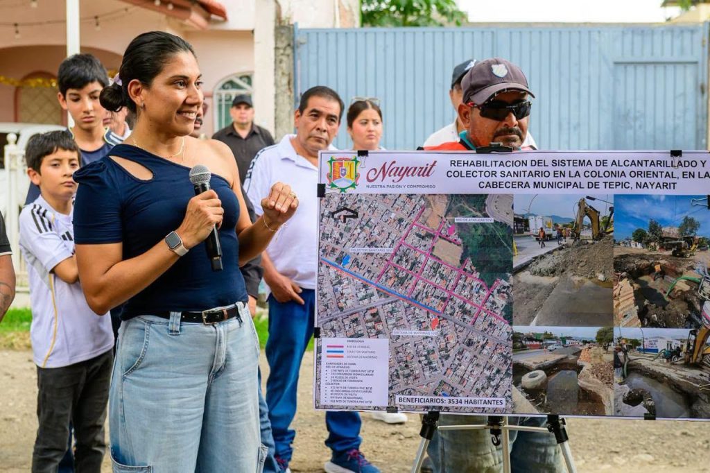 Miguel Ángel Navarro impulsa obras de infraestructura para transformar la colonia Oriental de Tepic