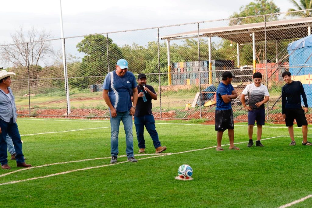 San Blas entrega cancha de Fútbol 5 en Reforma Agraria para fortalecer espacios deportivos