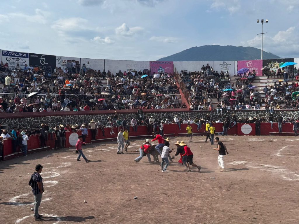 Ahuacatlán realiza tradicional Toro de Once durante las Fiestas de Octubre