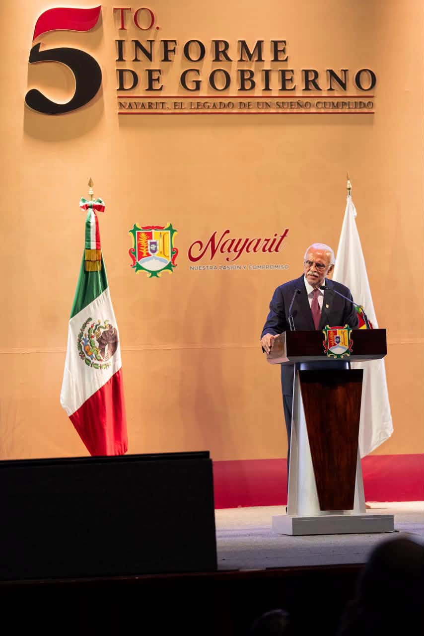 Miguel Ángel Navarro presenta su Quinto Informe de Gobierno en Nayarit