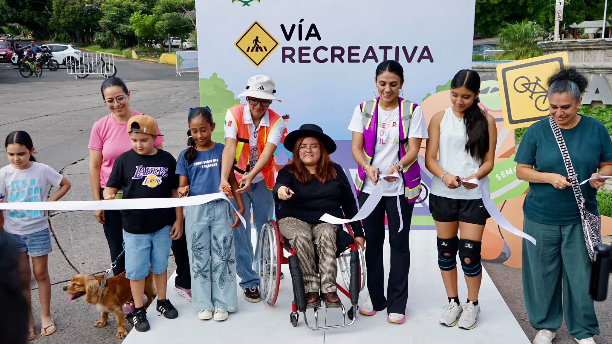 Familias participan en la primera Vía Recreativa Nayarit