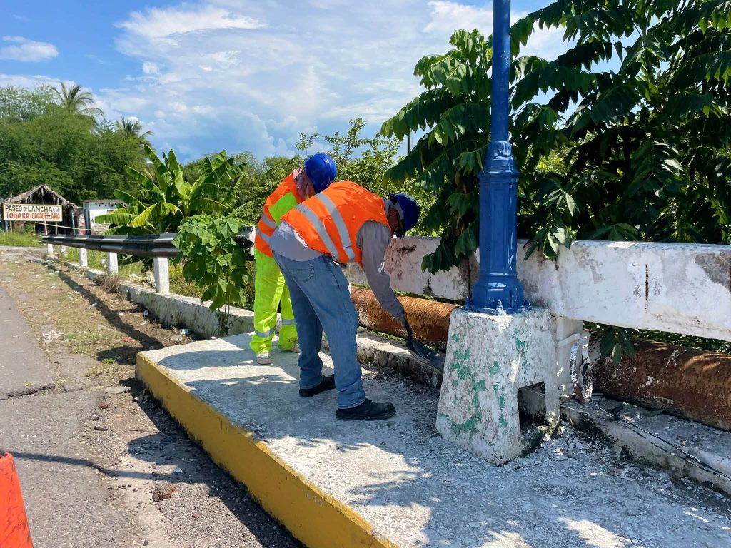 San Blas realiza gestiones para conservar y dar mantenimiento al puente de acceso al puerto
